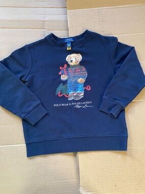Polo Bear Sweatshirt by Ralph Lauren - Navy with Multi-Color Bear